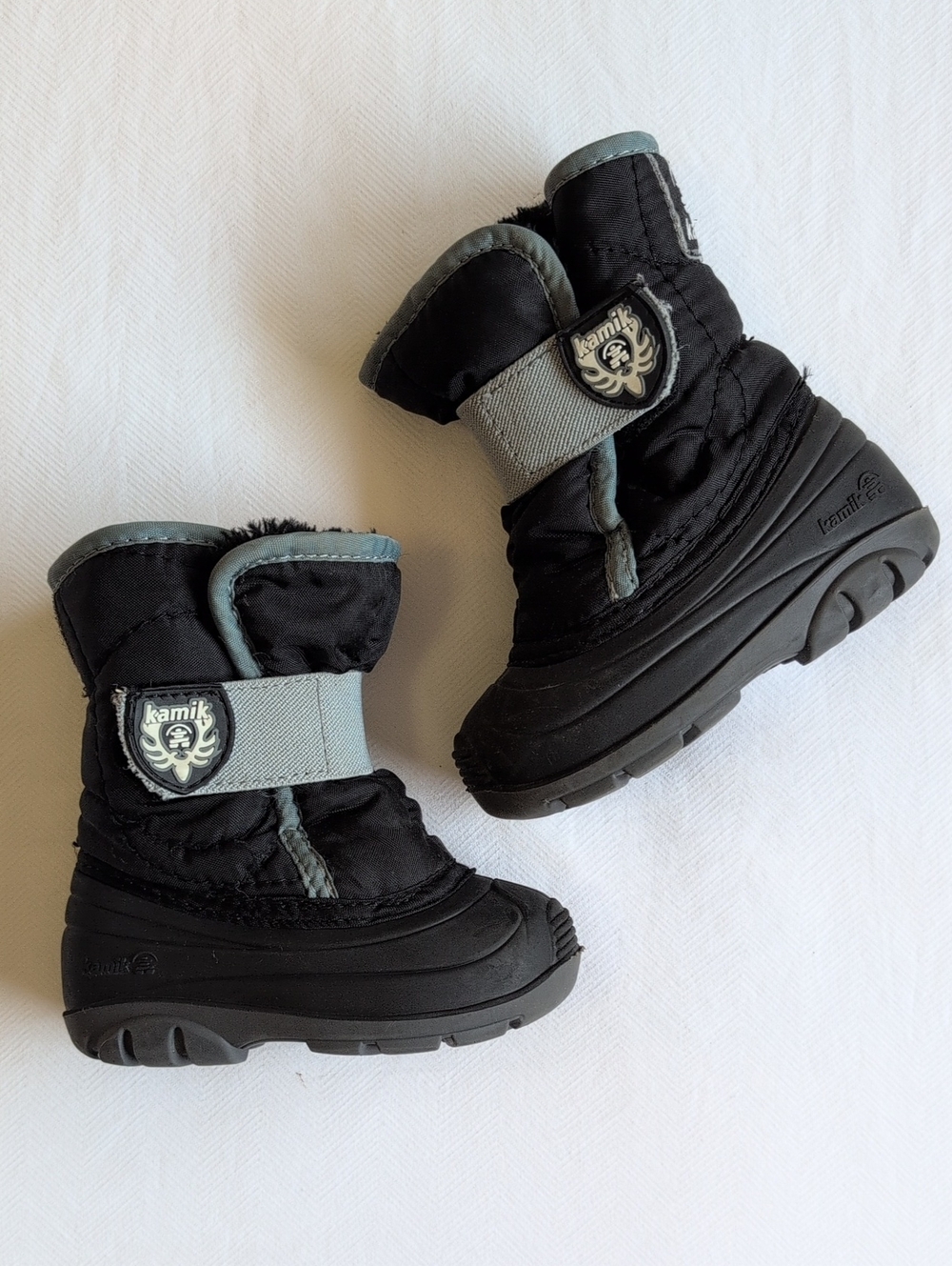 Kamik Toddlers Snowbug Waterproof Insulated Wide Opening Winter Boots Black 5